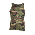 MIL-TEC® Tank Top Cotton woodland Shirt  Achselhemd Unterhemd