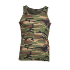 MIL-TEC® Tank Top Cotton woodland Shirt  Achselhemd Unterhemd