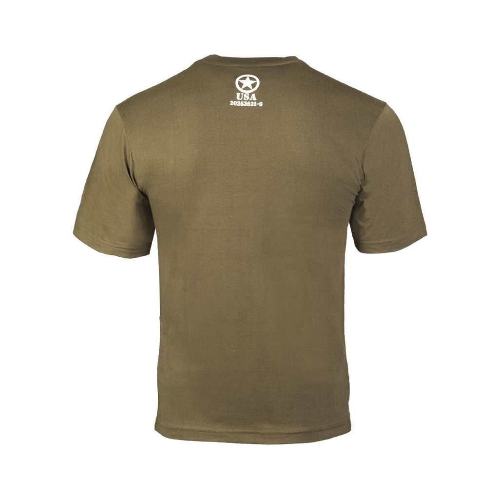 MIL-TEC® T-Shirt  ALLIED STAR  oliv  Army Shirt  bedruckt  unisex