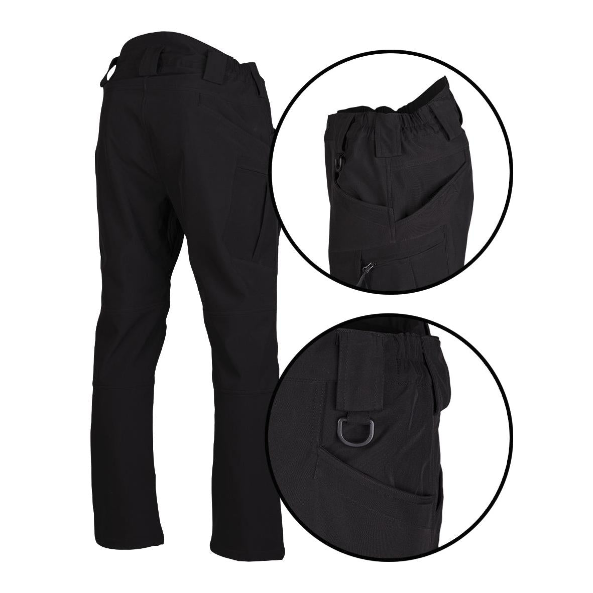 MIL-TEC® Softshell Hose ASSAULT schwarz Softshellhose Outoorhose