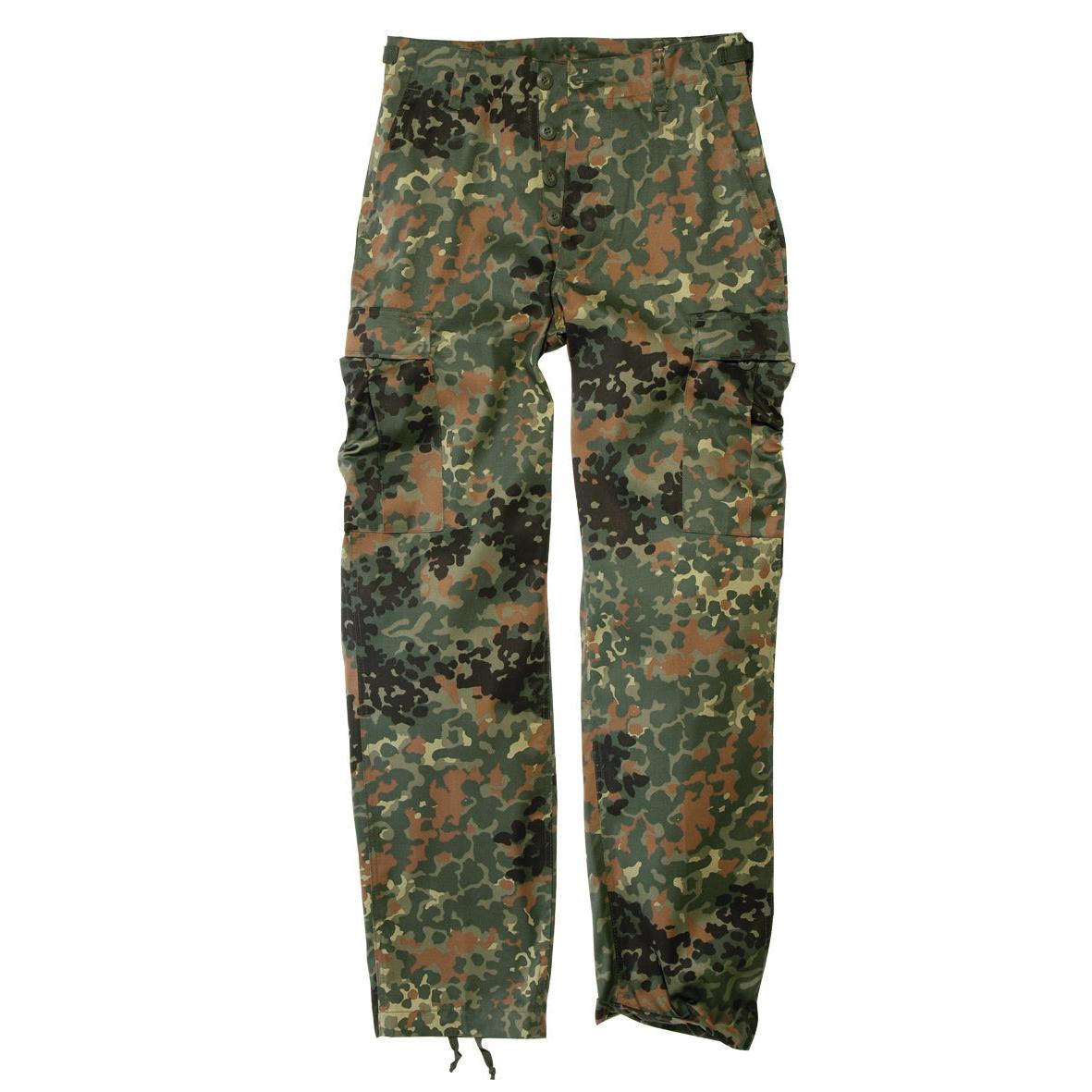 MIL-TEC Rangerhose Typ BDU flecktarn Army  Hose Tarnhose Jagdhose Anglerhose