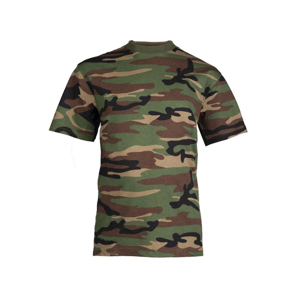 MIL-TEC® T-Shirt KIDS woodland Kinder Army Military Shirt Boys & Girls