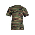 MIL-TEC® T-Shirt KIDS woodland Kinder Army Military Shirt Boys & Girls
