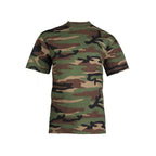 MIL-TEC® T-Shirt KIDS woodland Kinder Army Military Shirt Boys & Girls