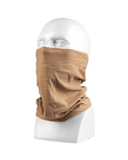 Seitliche Ansicht des Headgear-Tuchs, locker drapiert in Schlauchform