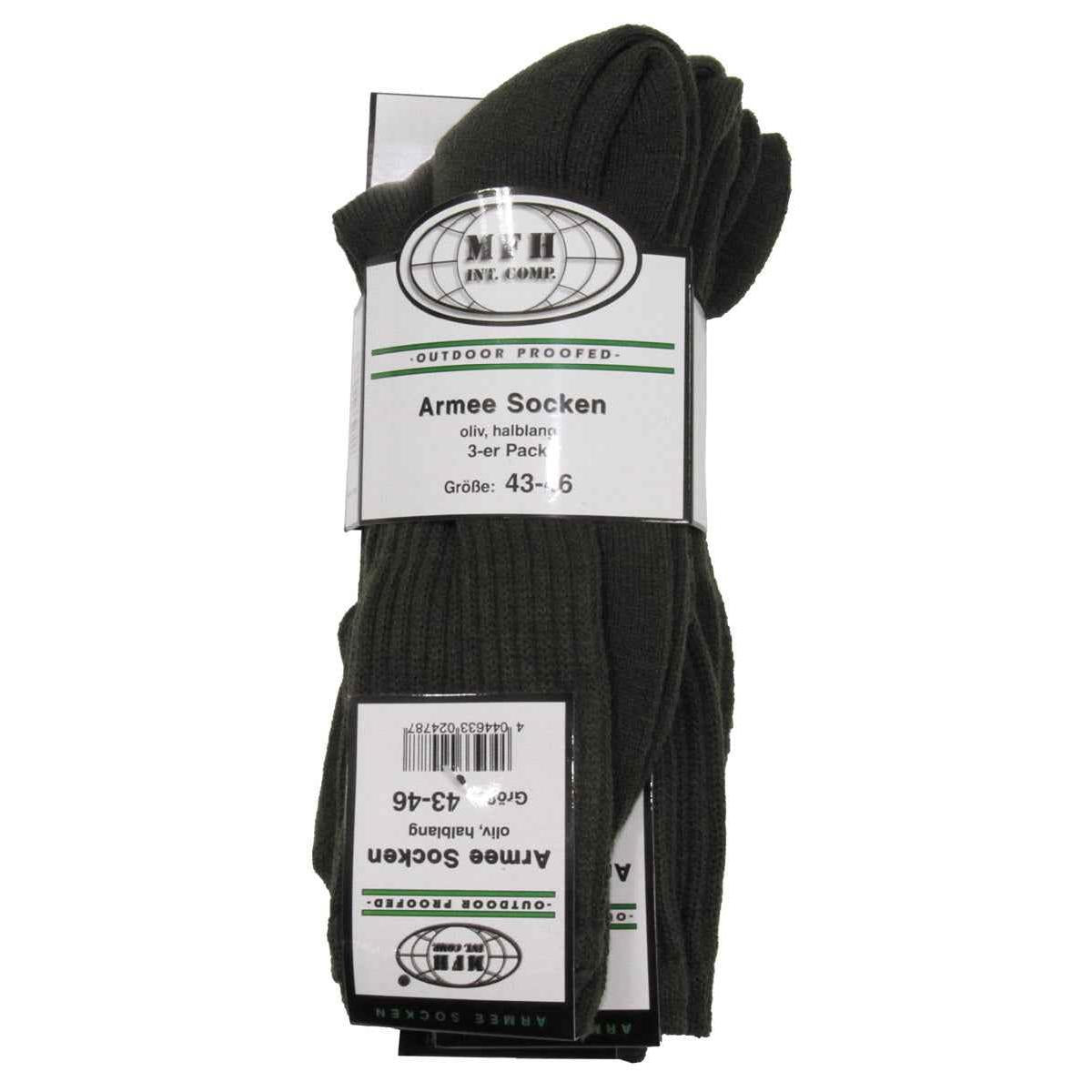 MFH® Army Socken halblang 3er Pack
