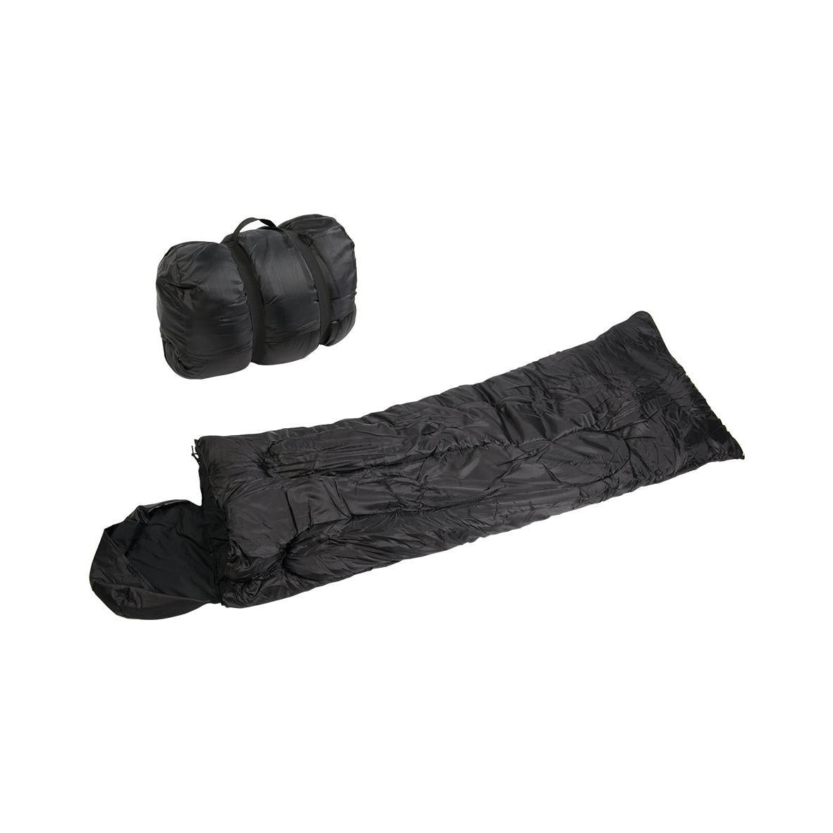 deckenschlafsack baumwolle schlafsack Mil-Tec Schlafsack PILOT Schwarz | Deckenschlafsack Baumwolle