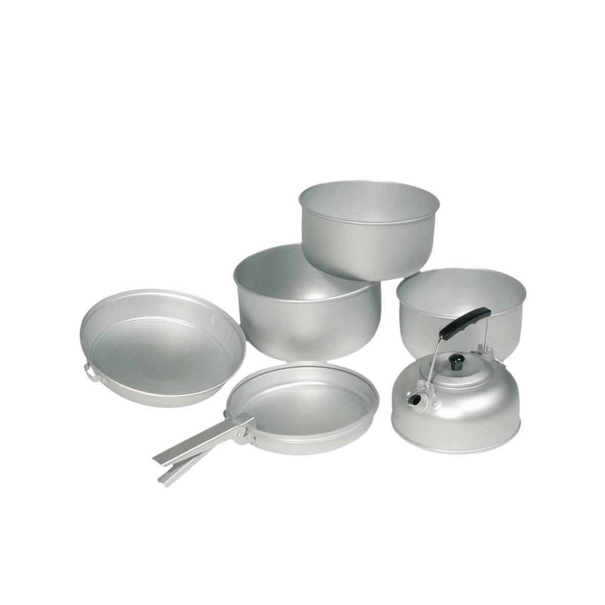 MIL-TEC® Koch-Set Aluminium (3 Töpfe/Pfannen/Kessel) Outdoor Kochgeschirr
