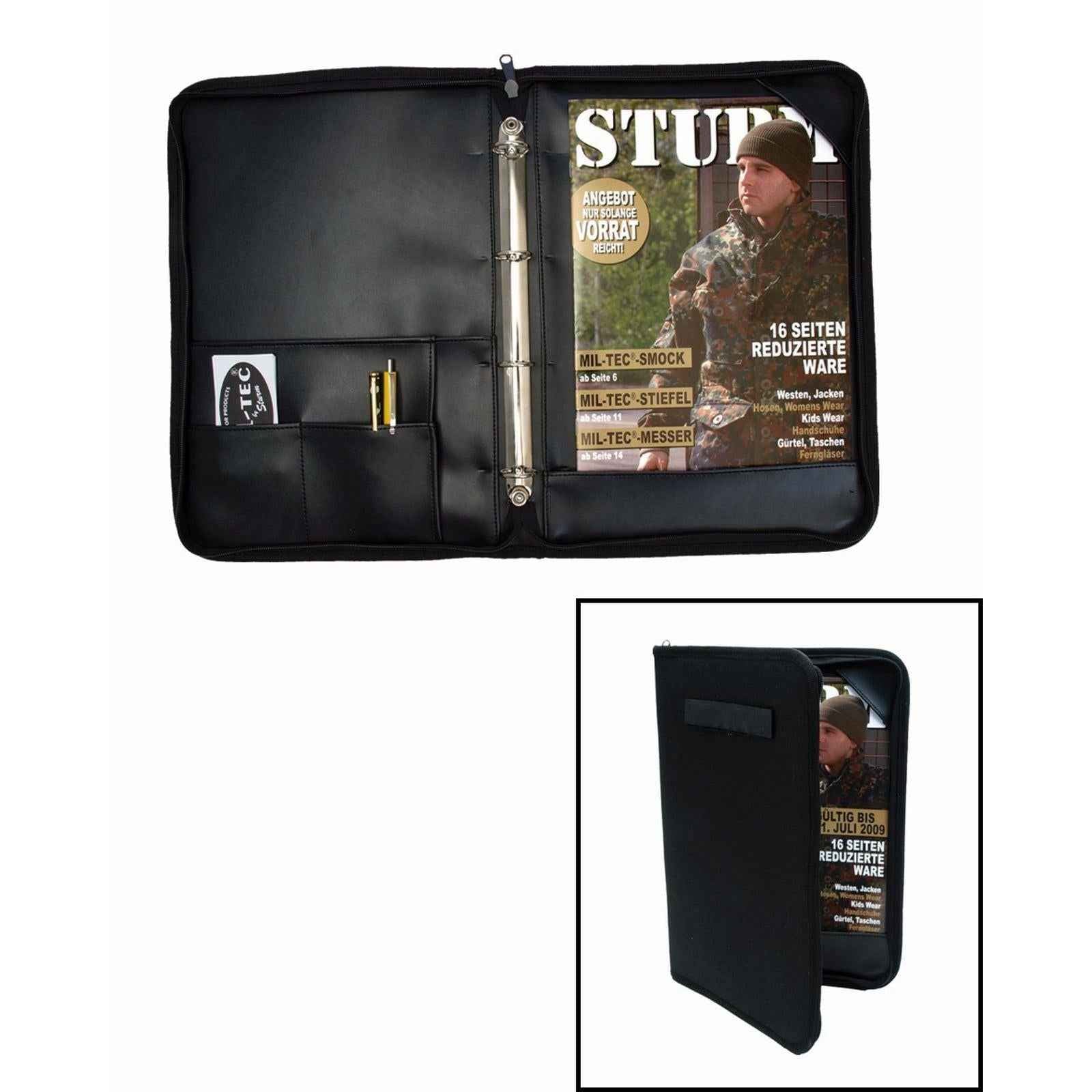 MIL-TEC BW-Kommandeurs-Mappe Ringbuch Schreibmappe A4 Mappe