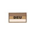 MIL-TEC® Rubber Patch 'DEU' desert 3D PVC Klettabzeichen small