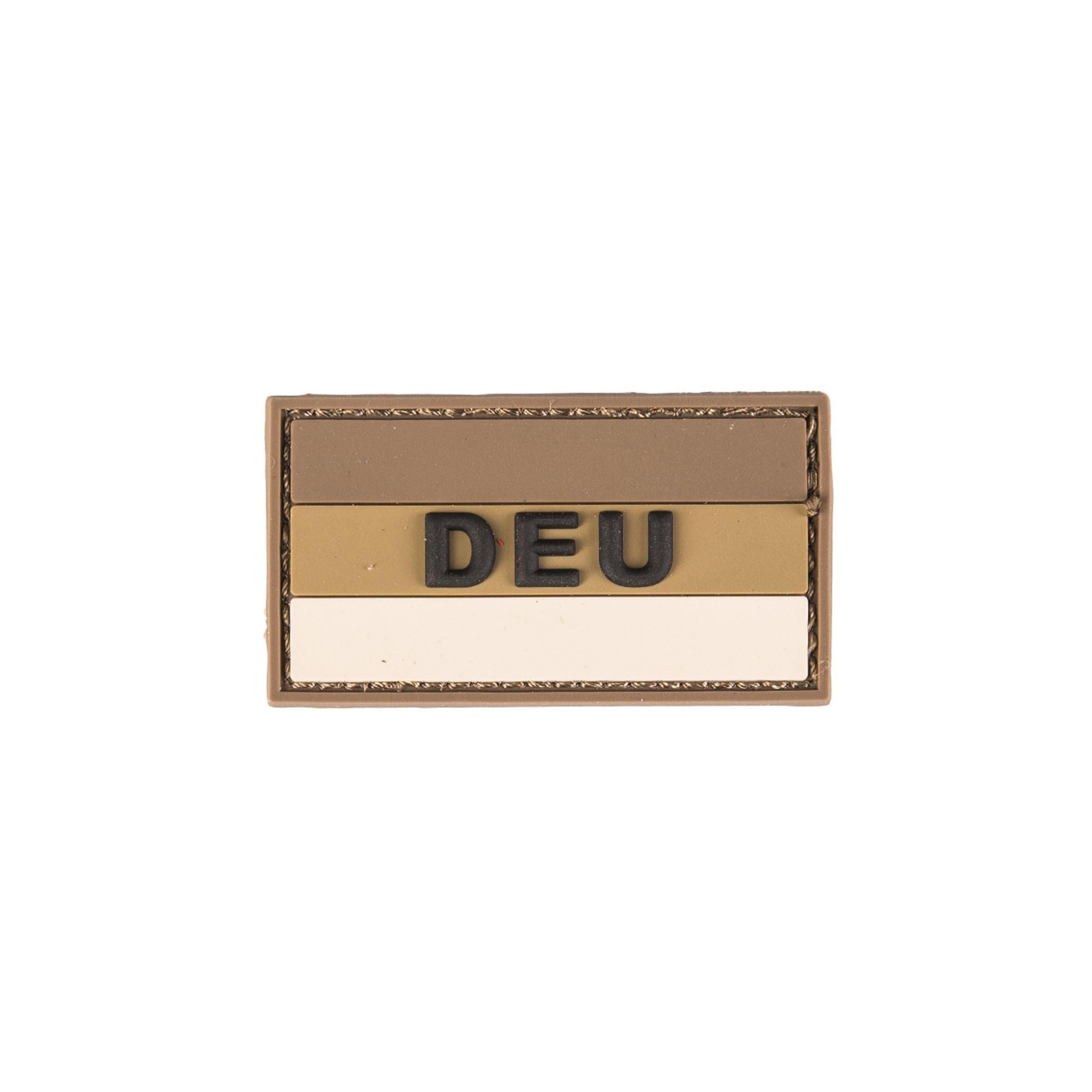 MIL-TEC® Rubber Patch 'DEU' desert 3D PVC Klettabzeichen small