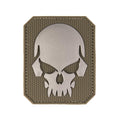 MIL-TEC® Rubber Patch 'SKULL' oliv 3D PVC Klettabzeichen large
