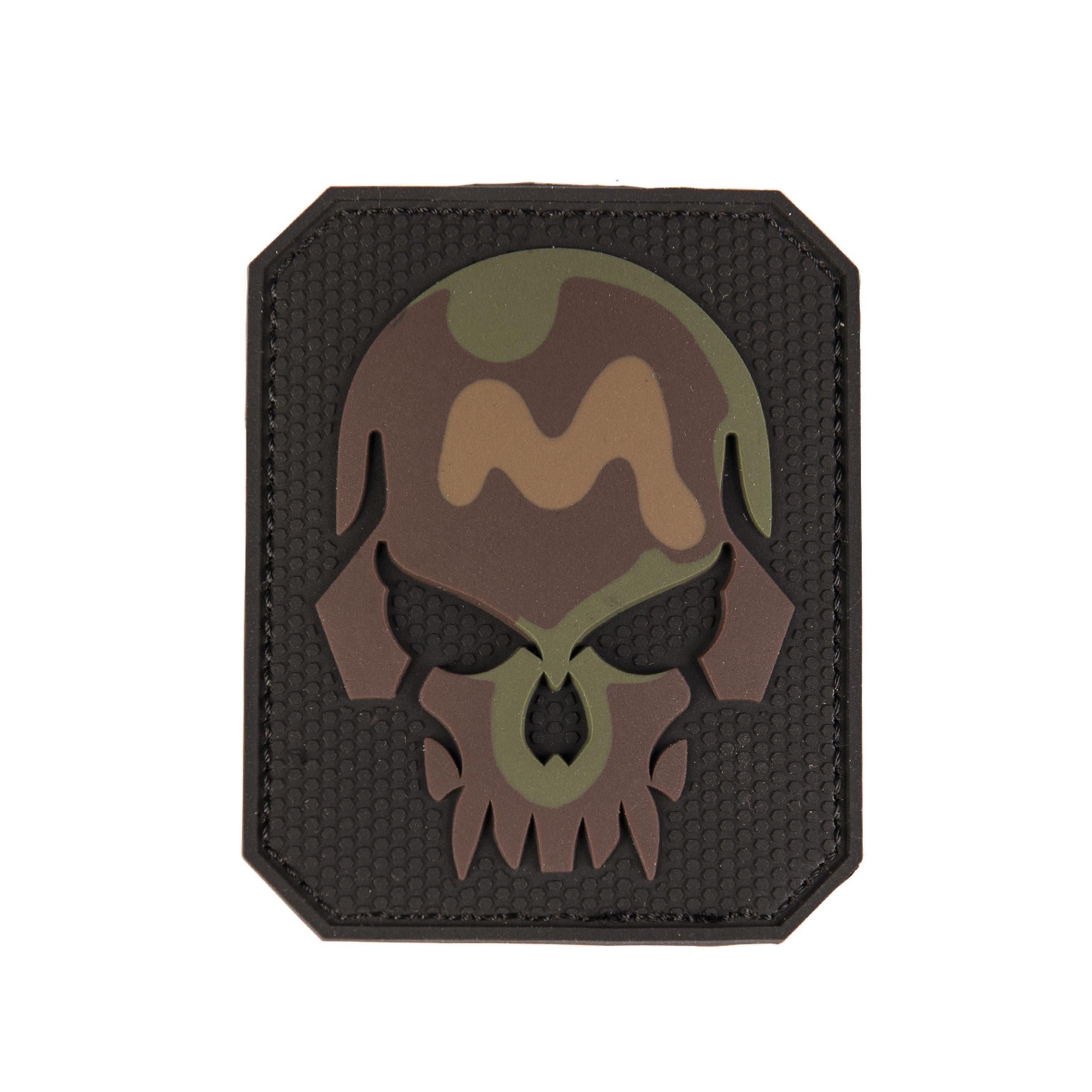 MIL-TEC® Rubber Patch 'SKULL' tarn 3D PVC Klettabzeichen large