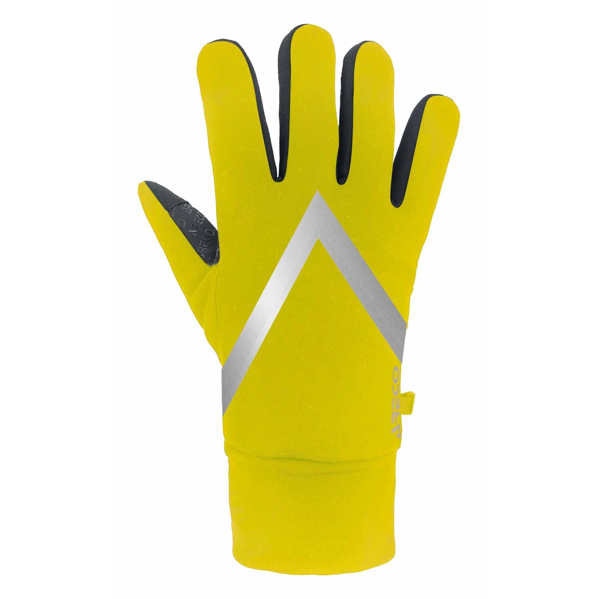 Stretchhandschuh ARECO® – Vorderansicht mit reflektierenden Details
