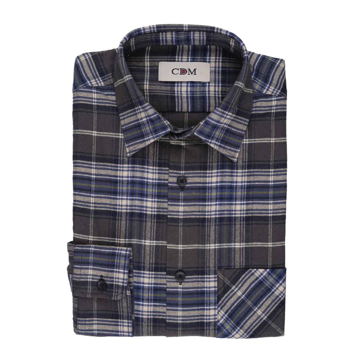 CDM® Herren Hemd blau 1/1 Arm comfort fit