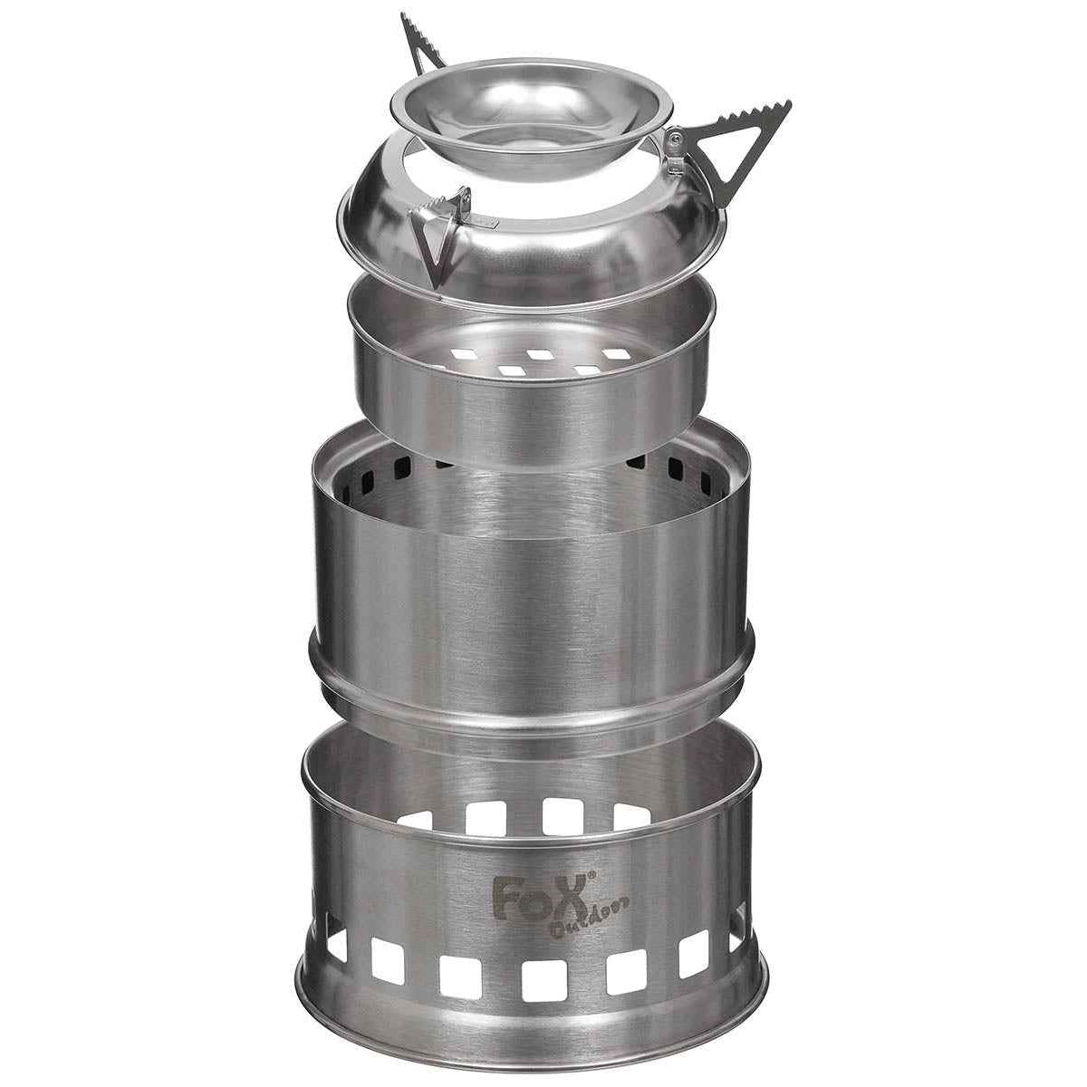 Fox®Outdoor Edelstahl Outdoor-Ofen FOREST Kocher