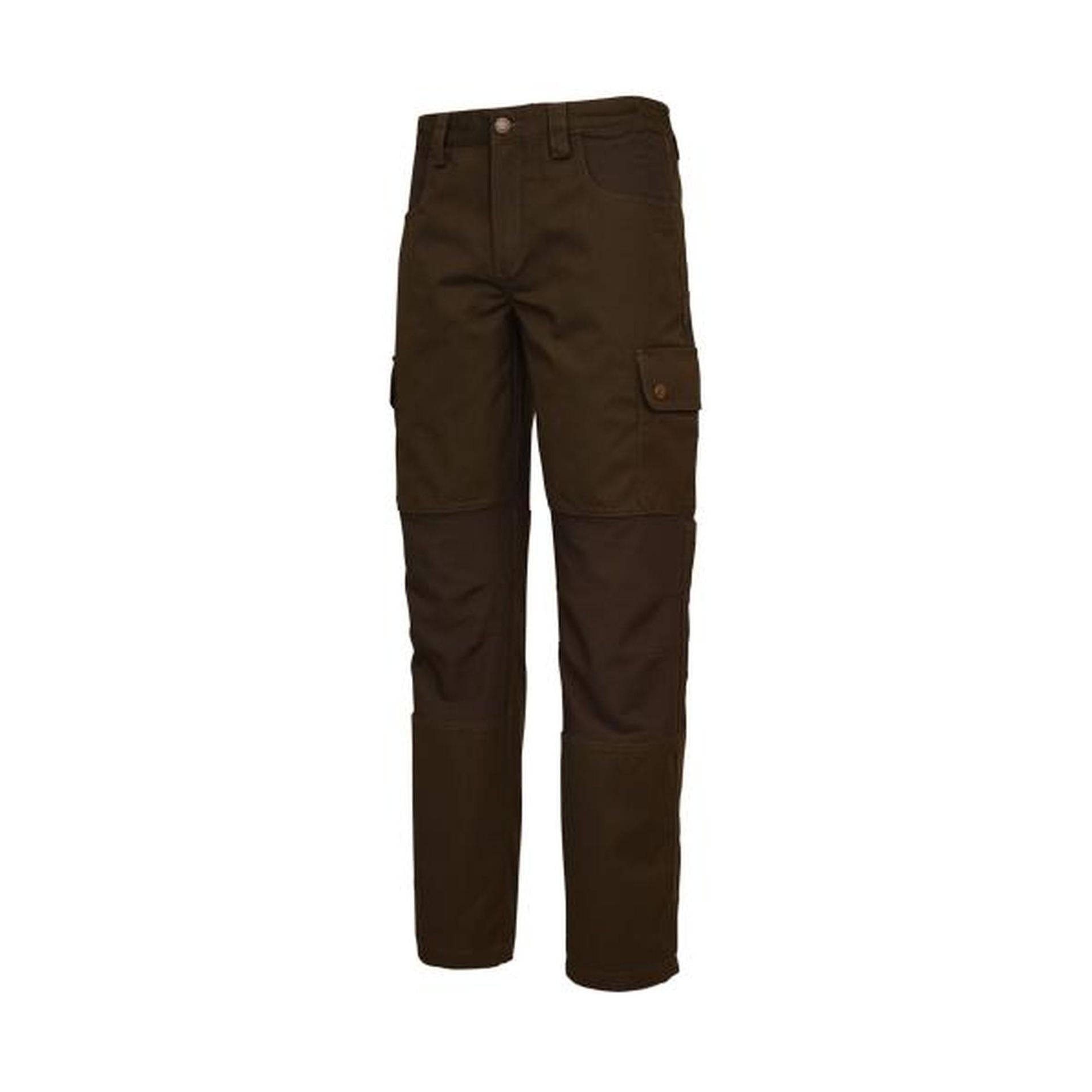 HUBERTUS Outdoor-Hose "CANVAS mit Stretcheinsatz" oliv Herren Jagdhose