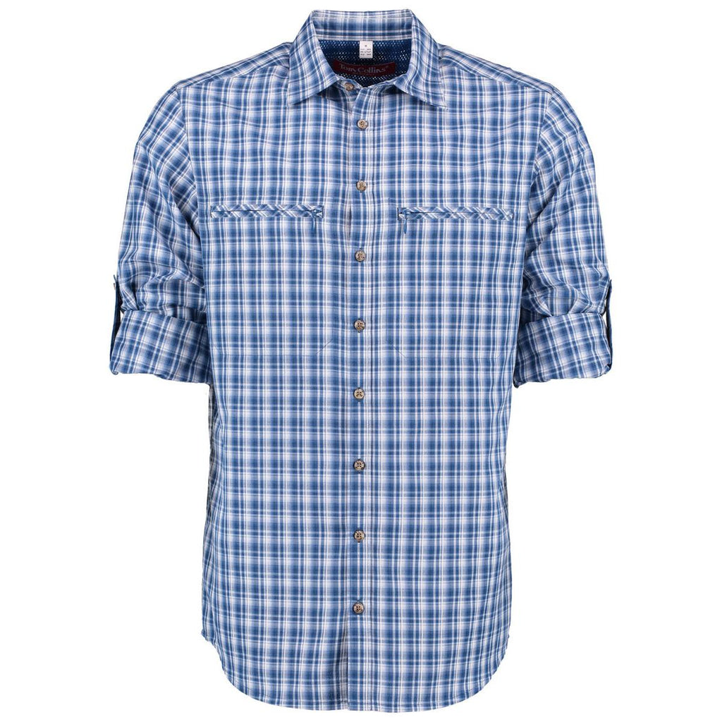 Tom Collins® Herren Langarmhemd jeans 1/1 Arm regular fit