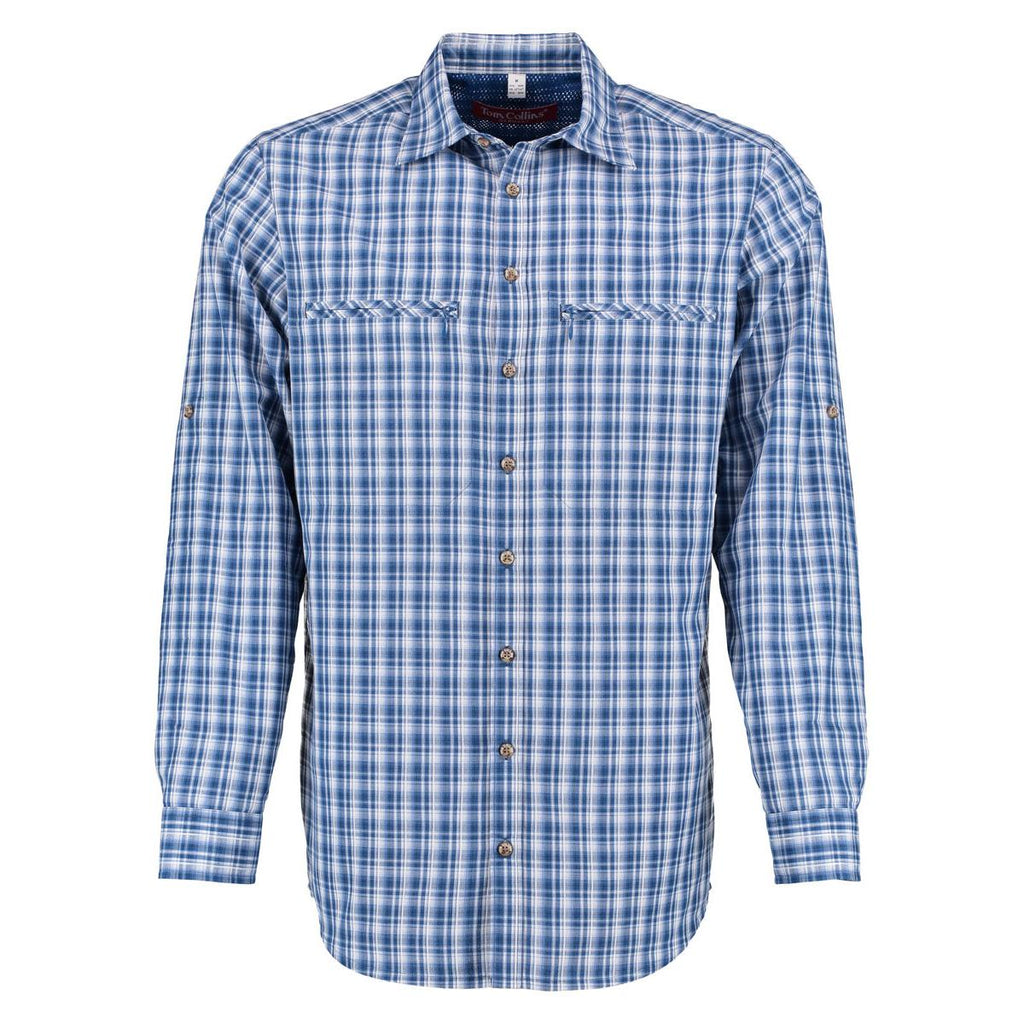 Tom Collins® Herren Langarmhemd jeans 1/1 Arm regular fit