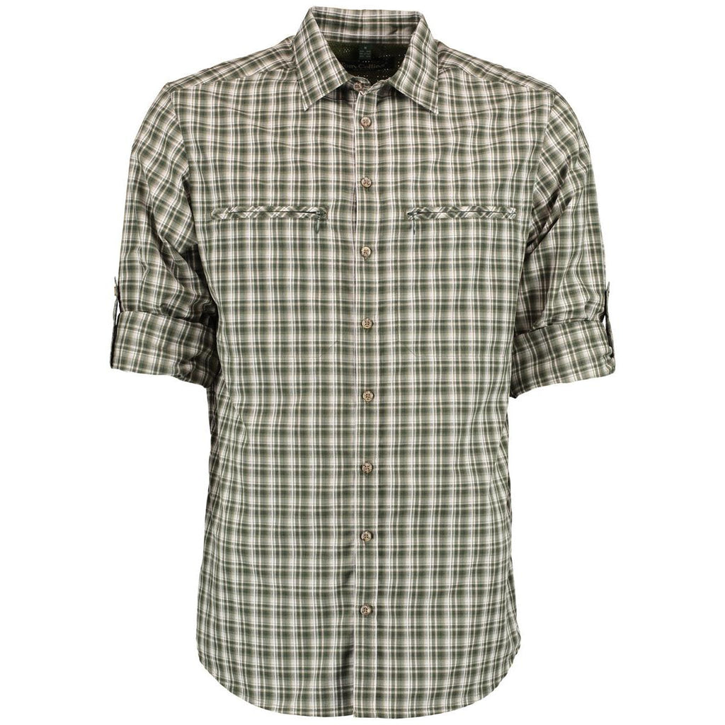 Tom Collins® Herren Langarmhemd dunkelgrün 1/1 Arm regular fit
