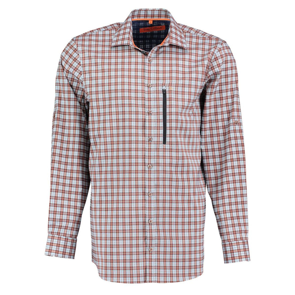 Tom Collins® Herren Langarmhemd hellblau/bleu 1/1 Arm regular fit