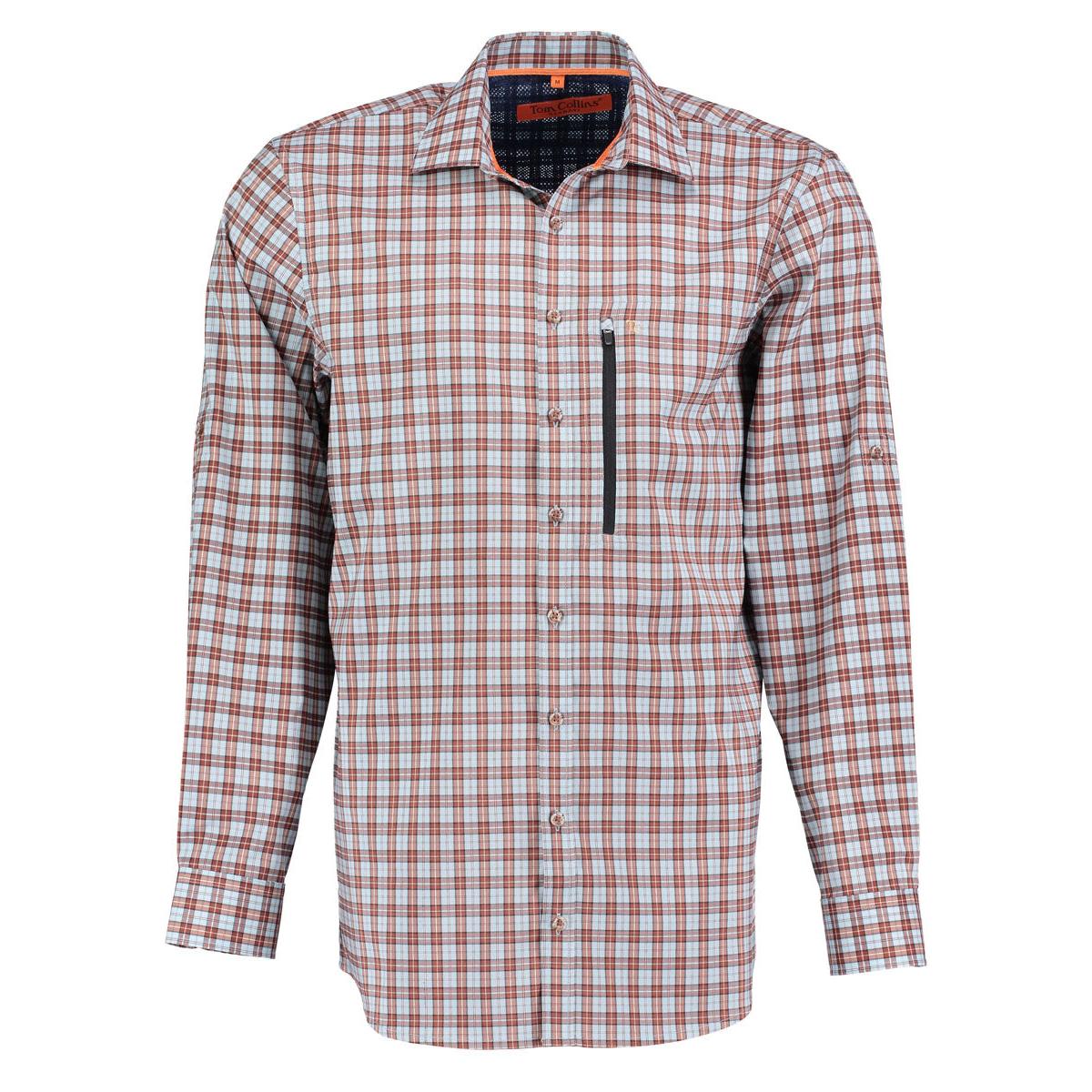 Tom Collins® Herren Langarmhemd hellblau/bleu 1/1 Arm regular fit