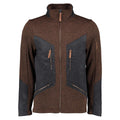 Tom Collins® Strickfleece Jacke dunkelbraun Herren Fleecejacke