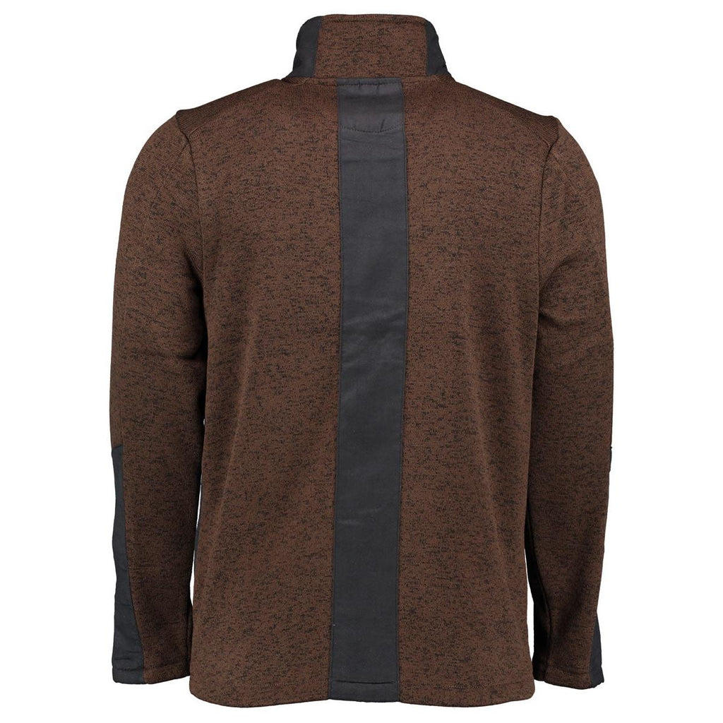 Tom Collins® Strickfleece Jacke dunkelbraun Herren Fleecejacke