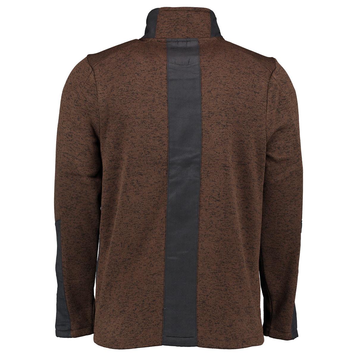Tom Collins® Strickfleece Jacke dunkelbraun Herren Fleecejacke
