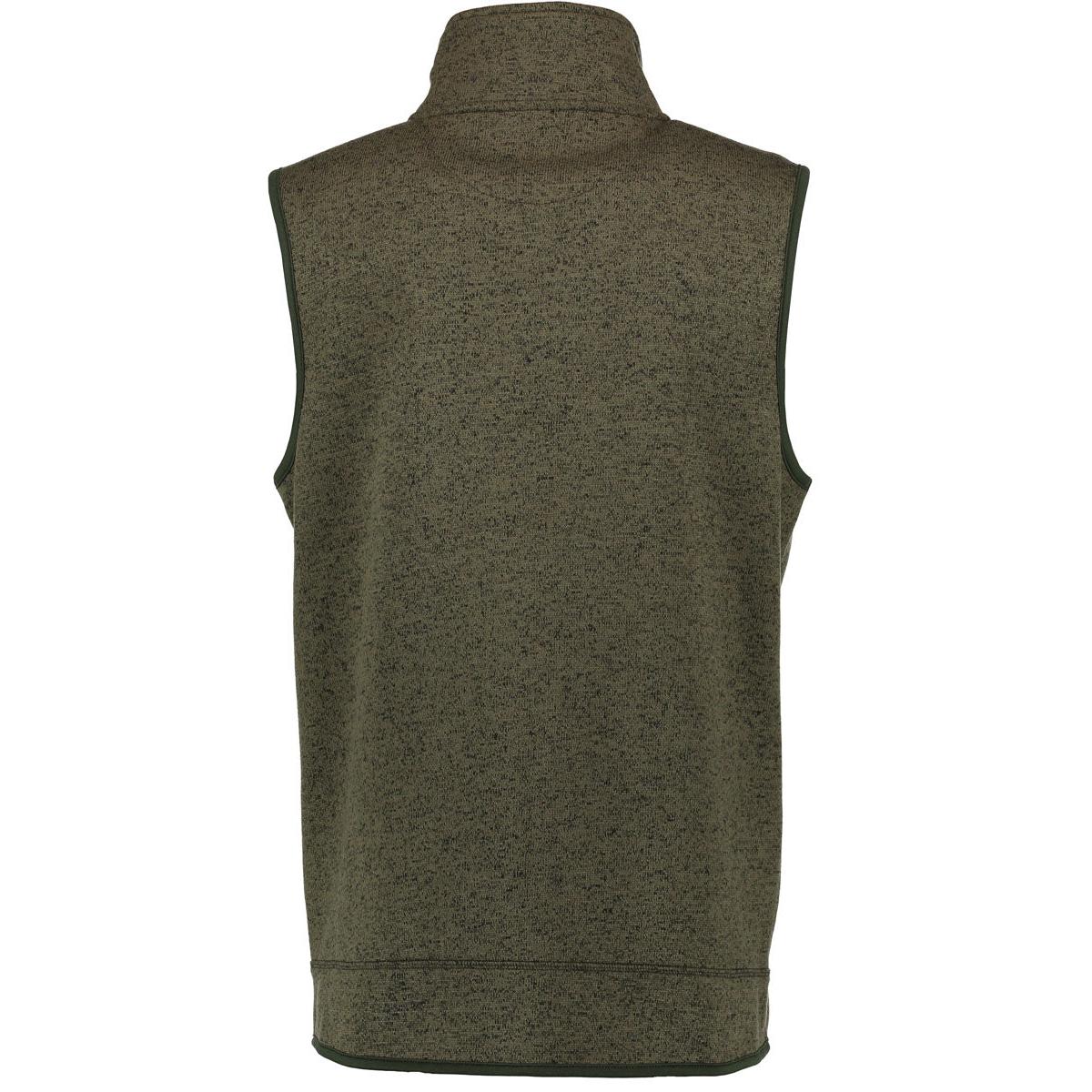 OS-Trachten® Strickfleece Weste oliv Herren Fleeceweste