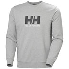 Helly Hansen Herren Sweatshirt in Grau Melange – Front mit Logo und Rundhalsausschnitt