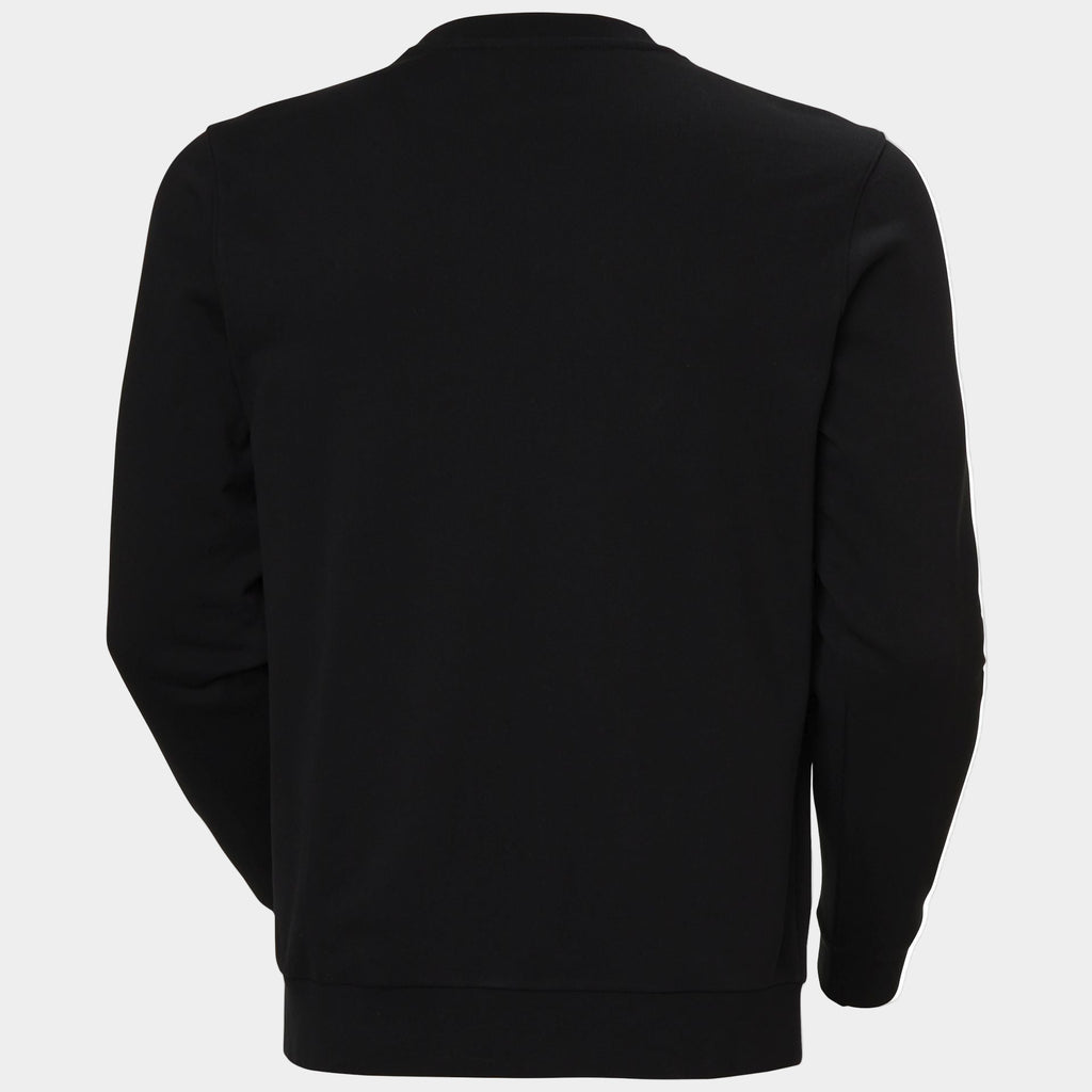 Rückansicht des schwarzen HH Sweatshirts – klassischer Schnitt, klare Linien