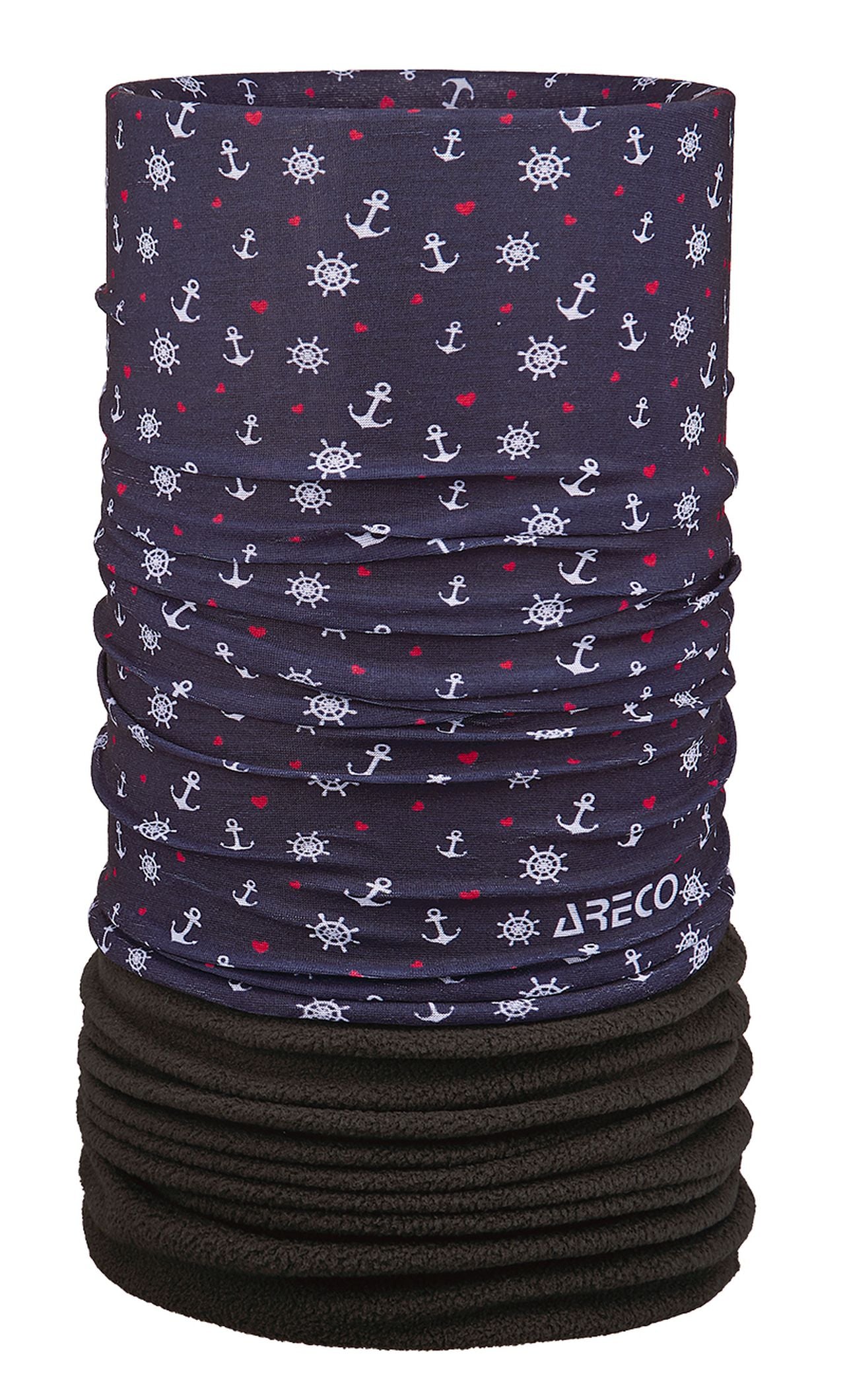 ARECO Multituch Clasic m. Fleece 7012 Unisex Tuch Schlauchtuch HeadTube Kopftuch