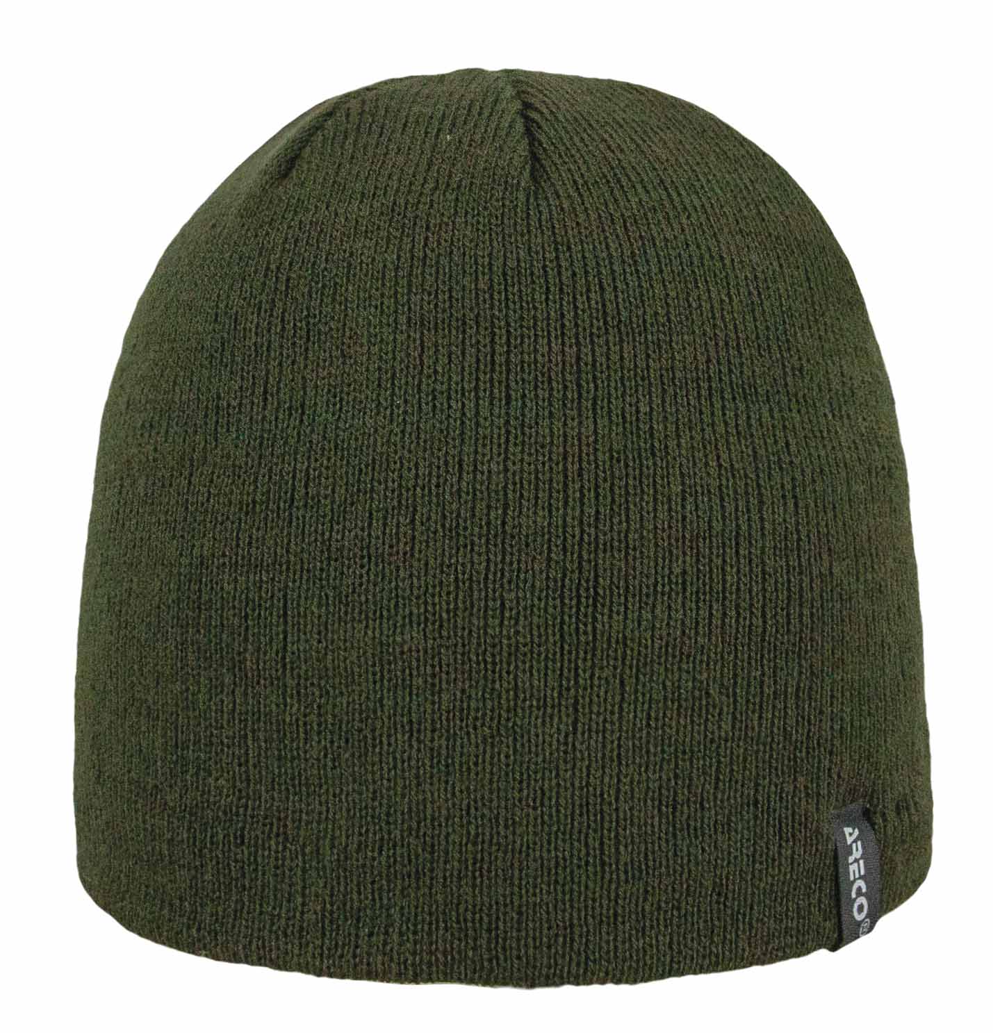 Unisex Beanie von ARECO® mit Strickstruktur und Microfleece – Vorderansicht