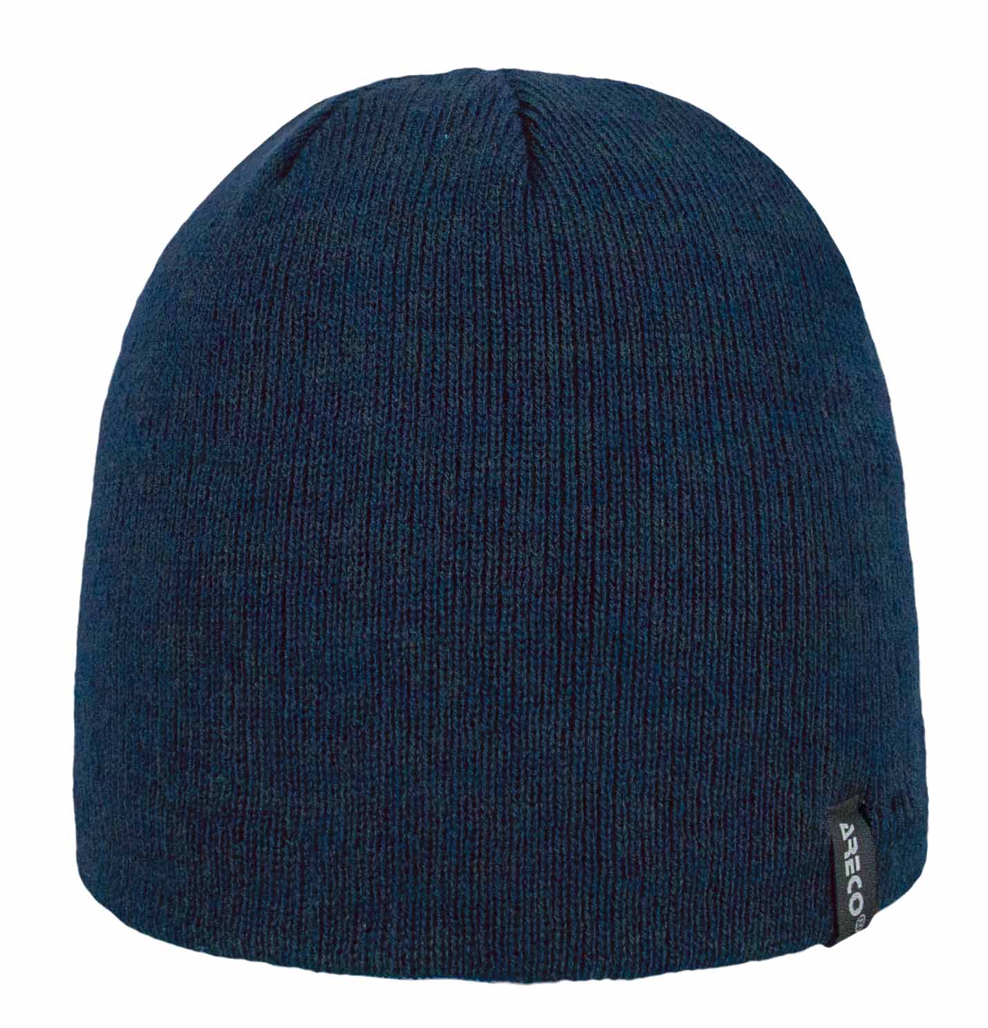 Unisex Beanie von ARECO® mit Strickstruktur und Microfleece – Vorderansicht