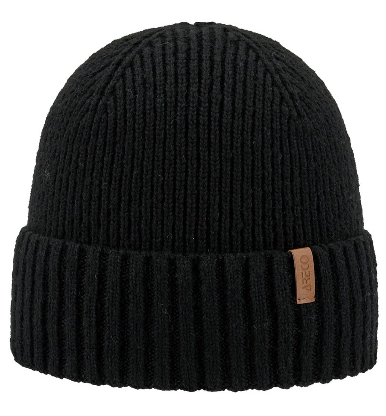 Herren Beanie von ARECO® aus Merinowollmix – klassische Frontansicht