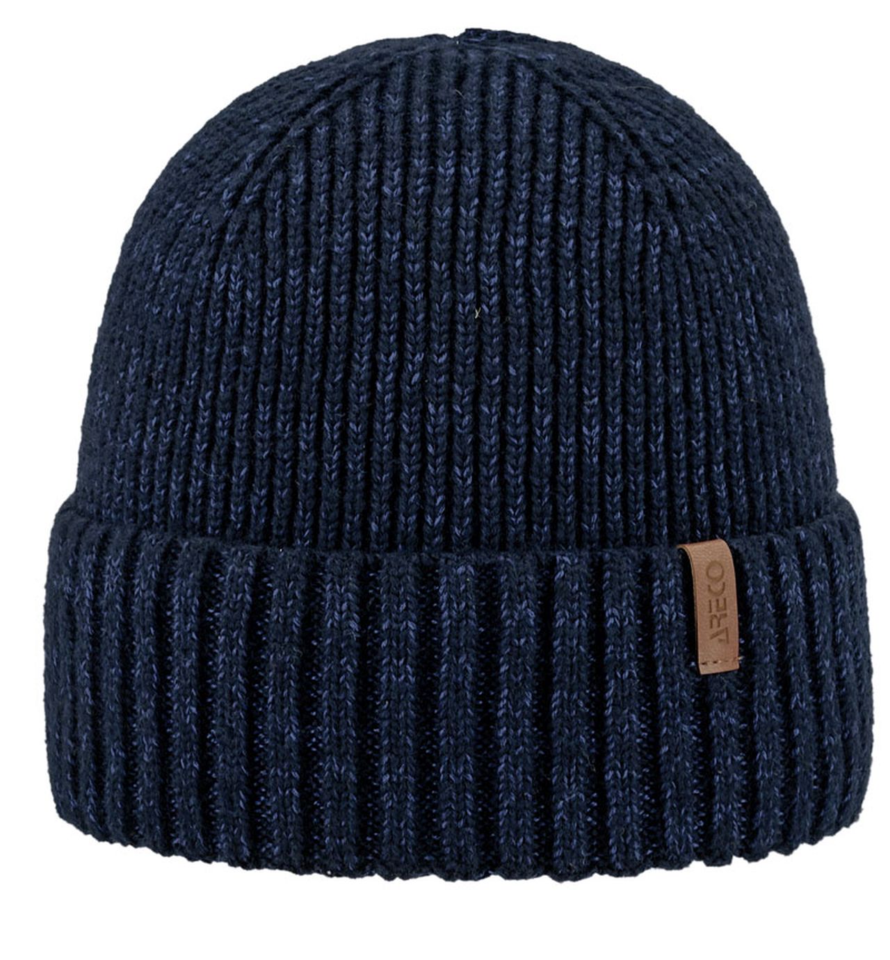 Herren Beanie von ARECO® aus Merinowollmix – klassische Frontansicht