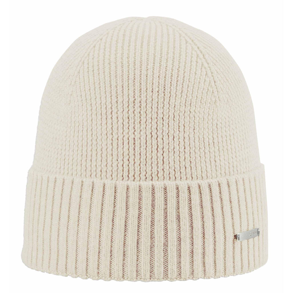 Damen Beanie aus extrafeiner Merinowolle – Vorderansicht