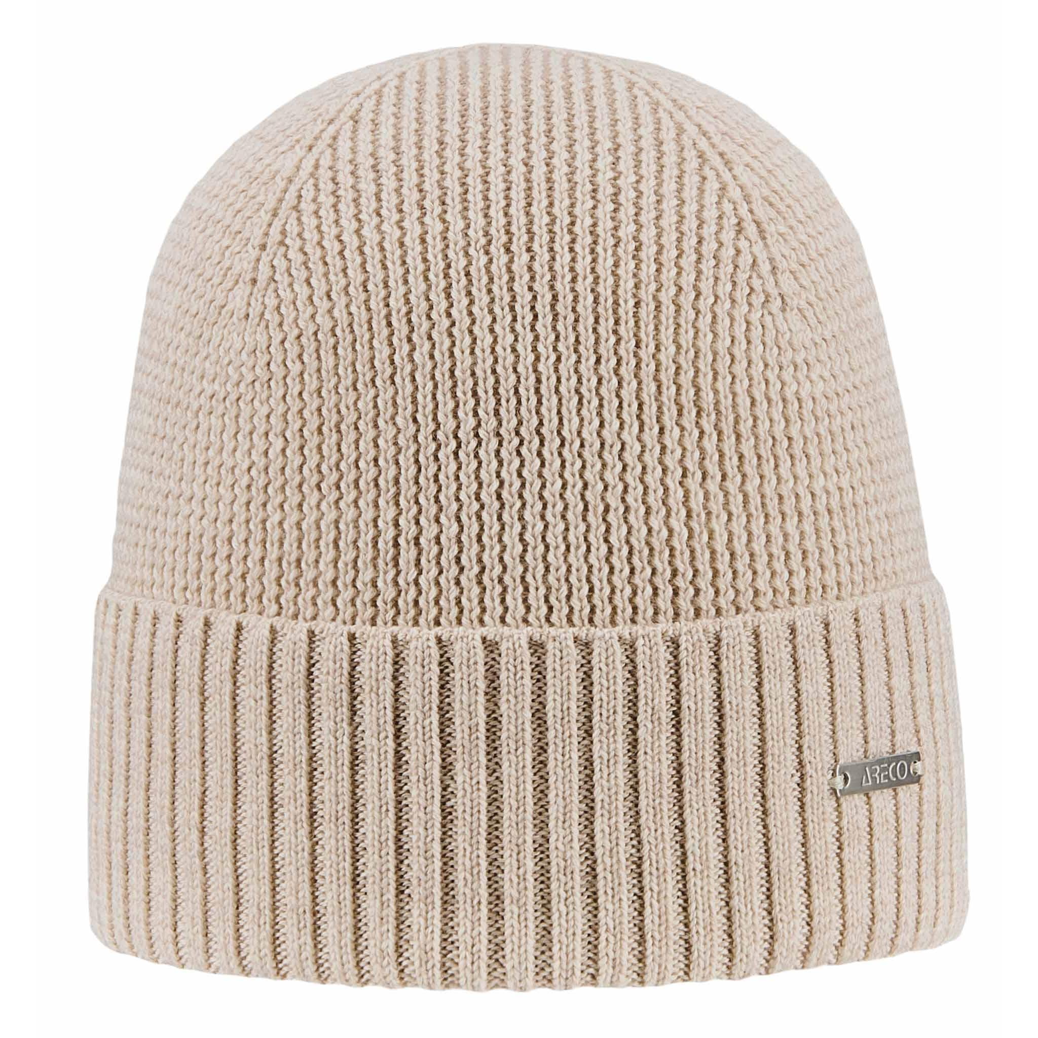 Damen Beanie aus extrafeiner Merinowolle – Vorderansicht