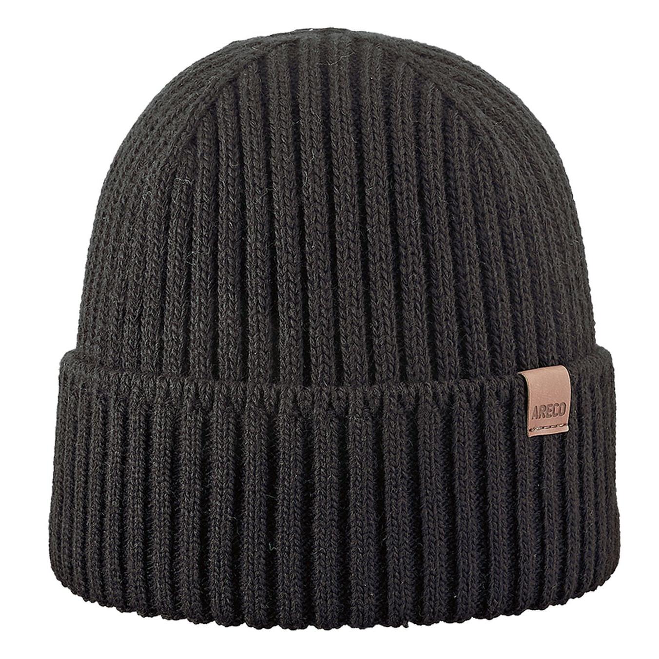 ARECO® Herren Beanie – Vorderansicht mit kompletter Fleecefütterung