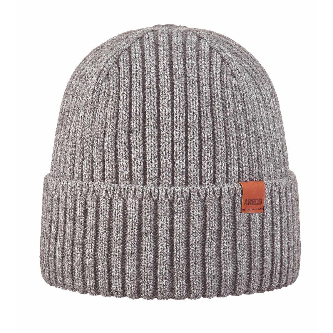 ARECO® Herren Beanie – Vorderansicht mit kompletter Fleecefütterung