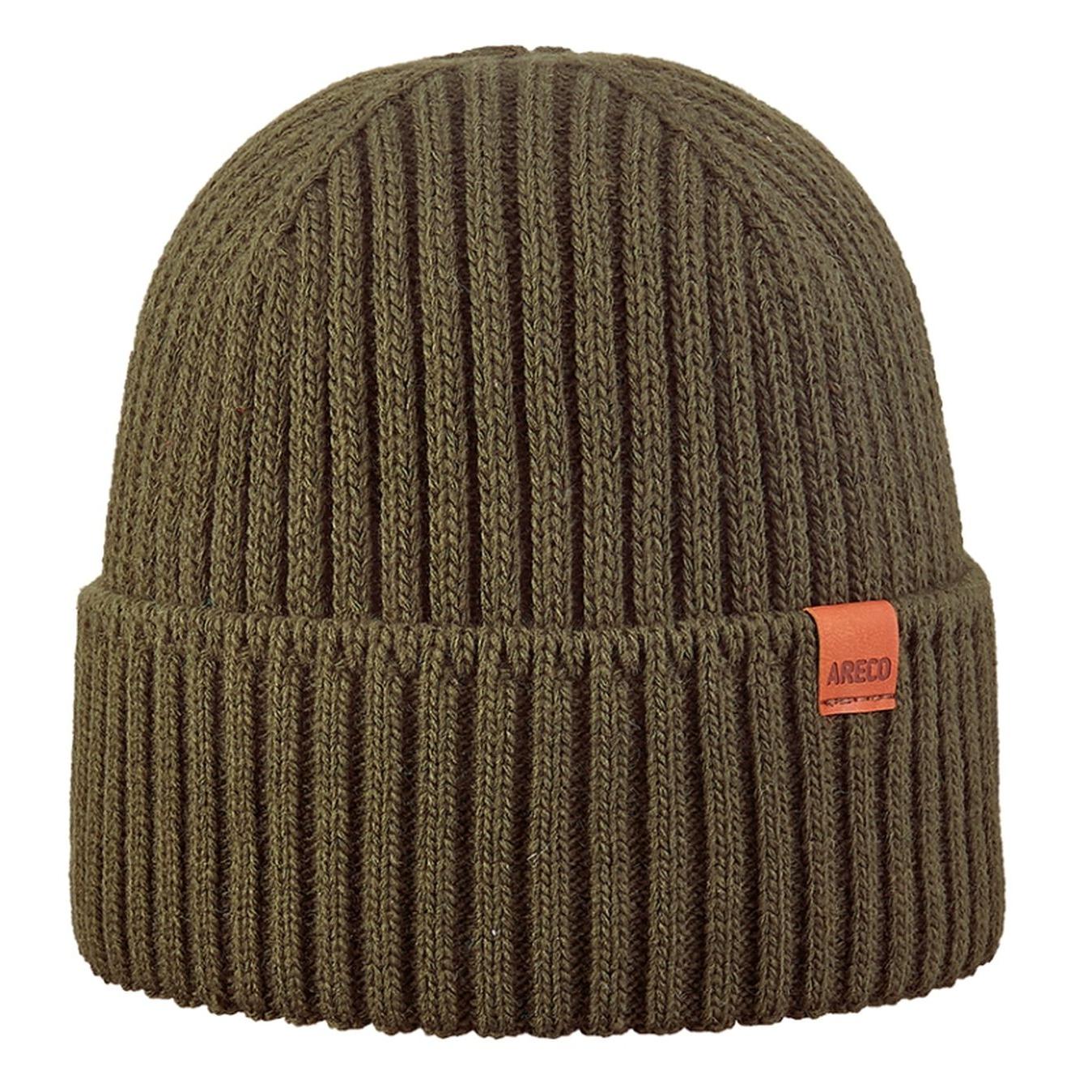 ARECO® Herren Beanie – Vorderansicht mit kompletter Fleecefütterung