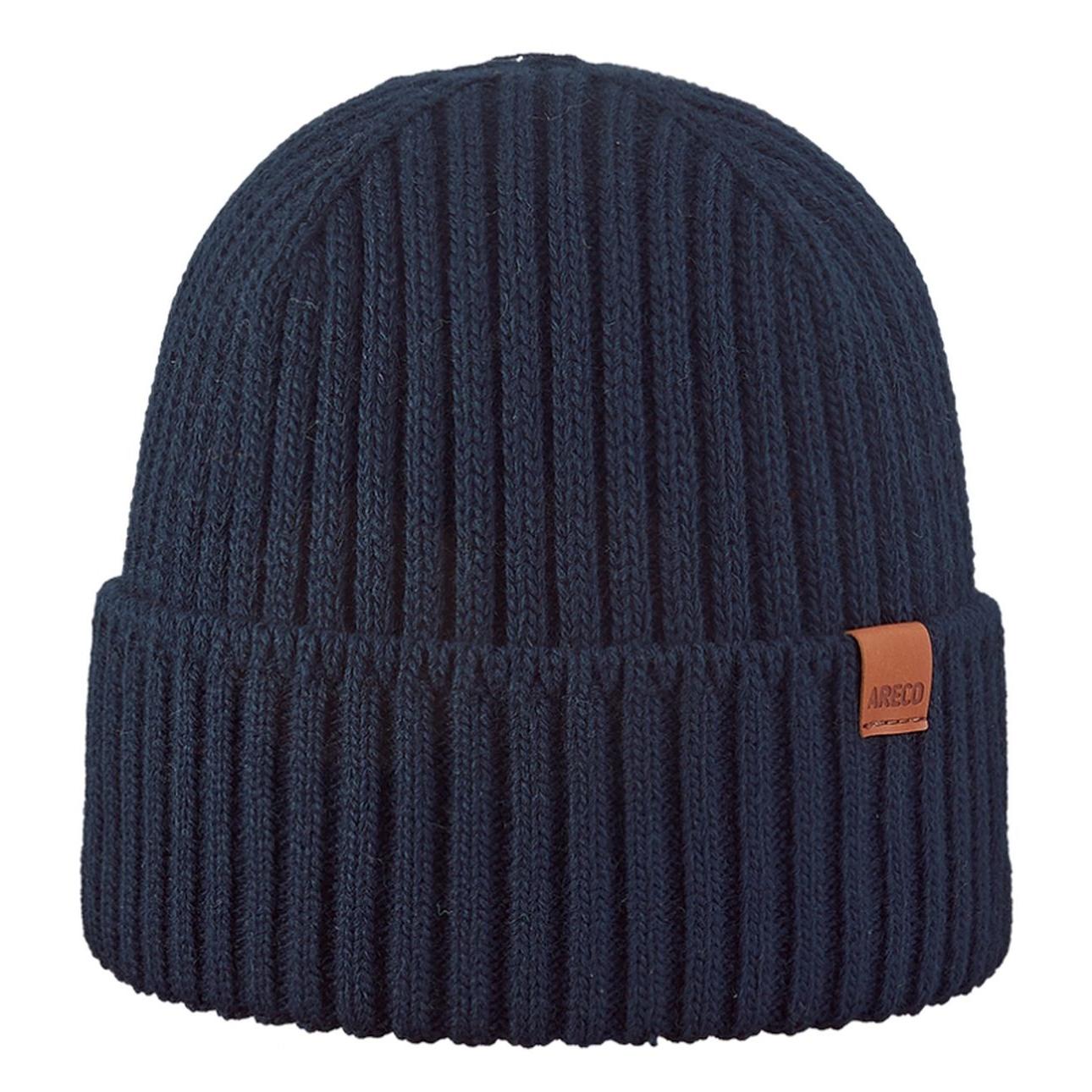 ARECO® Herren Beanie – Vorderansicht mit kompletter Fleecefütterung