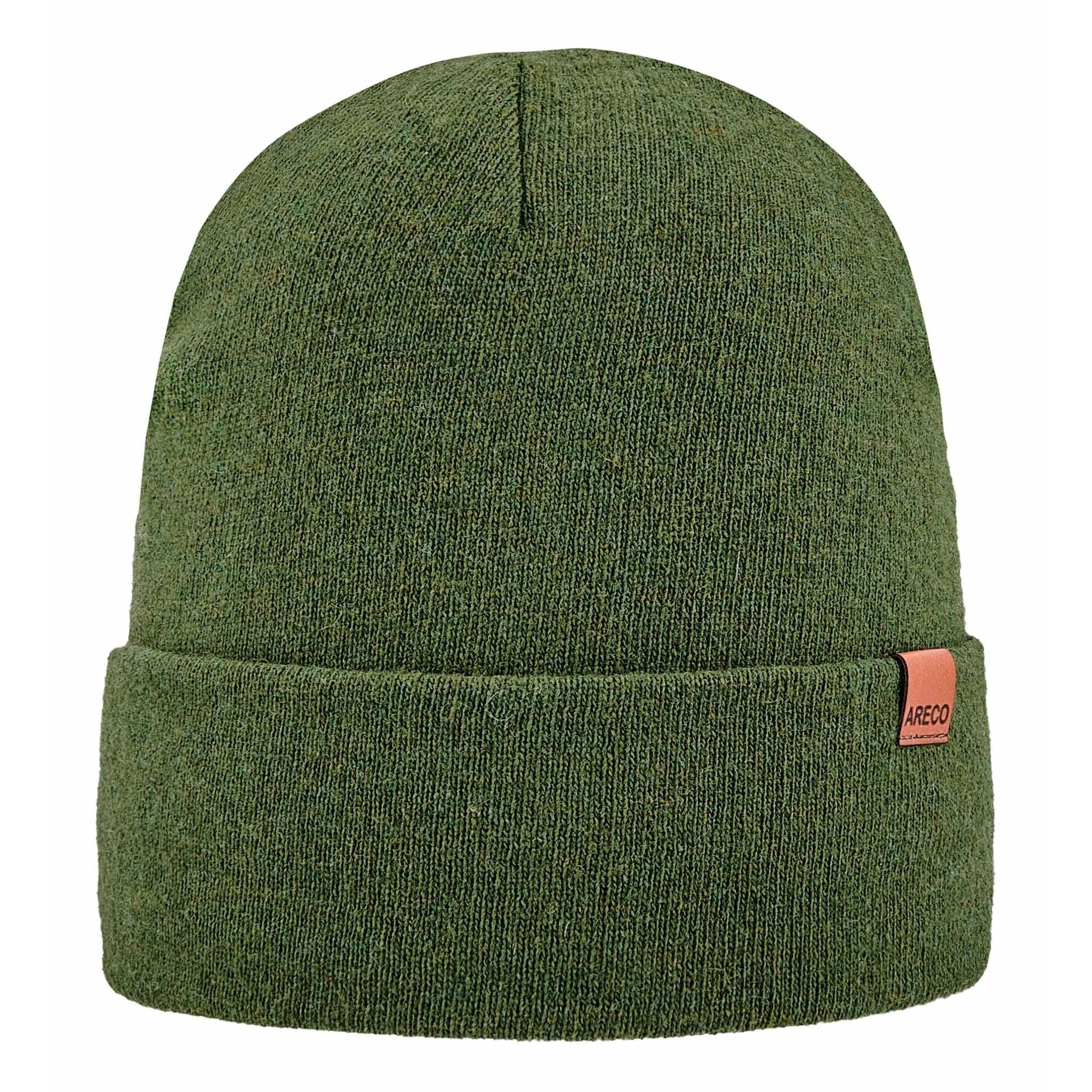 Unisex Kaschmir-Woll-Mütze in klassischer Form von ARECO® – weiches, doppelt gestricktes Material