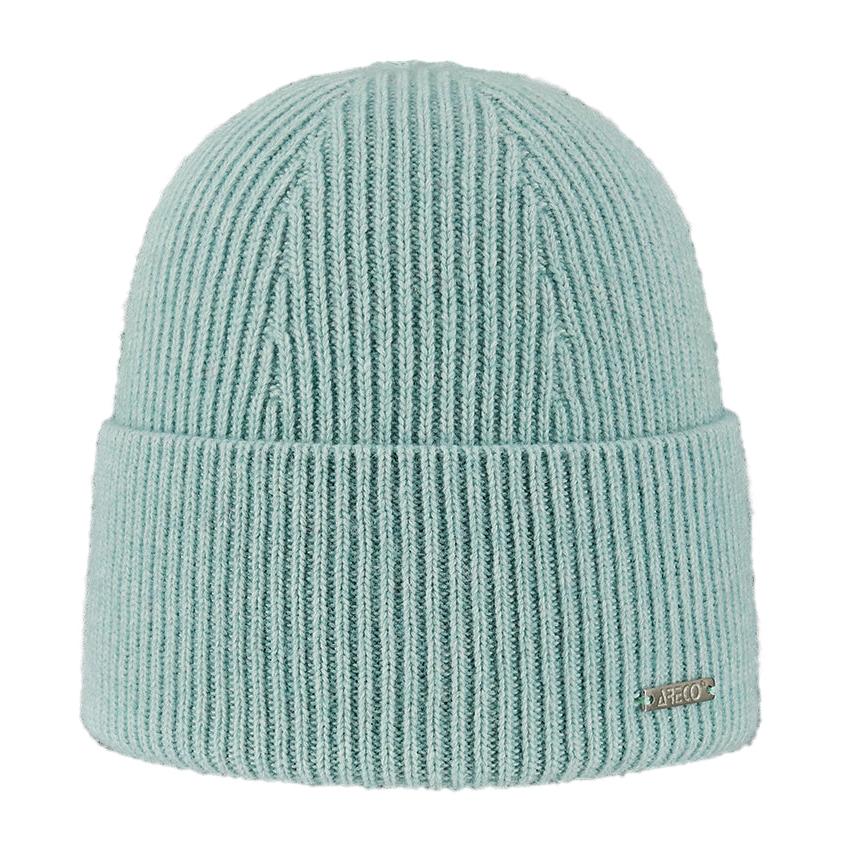Damen Beanie aus Kaschmir-Woll-Mix in Vorderansicht – weich & elegant