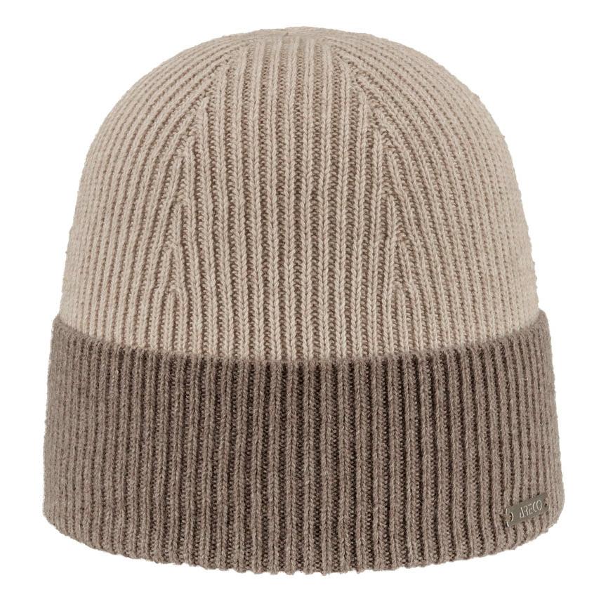 Damen Beanie aus Kaschmir-Woll-Mix in Vorderansicht – weich & elegant