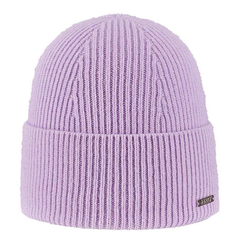 Damen Beanie aus Kaschmir-Woll-Mix in Vorderansicht – weich & elegant