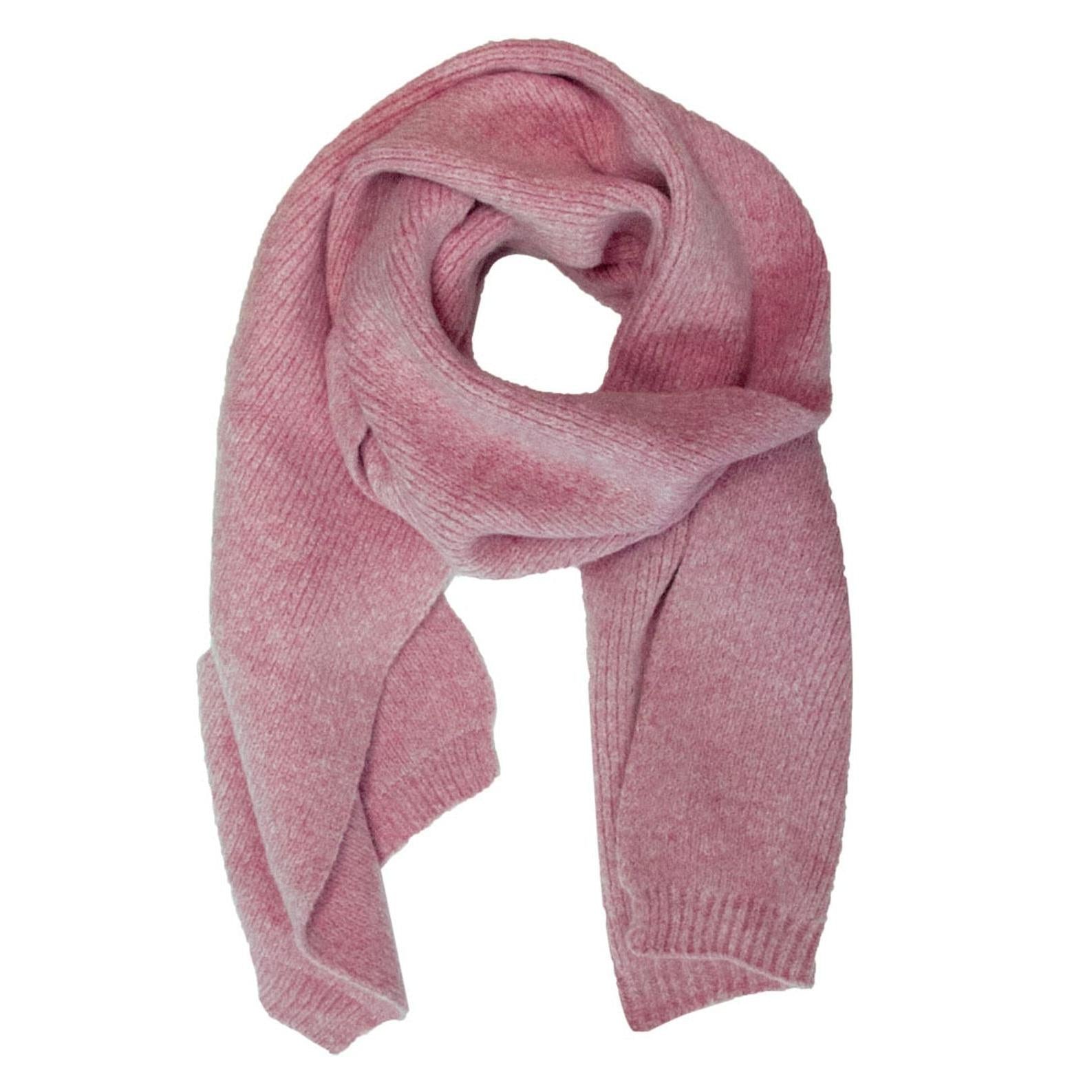 Damen Schal Fleecy – Vorderansicht locker getragen
