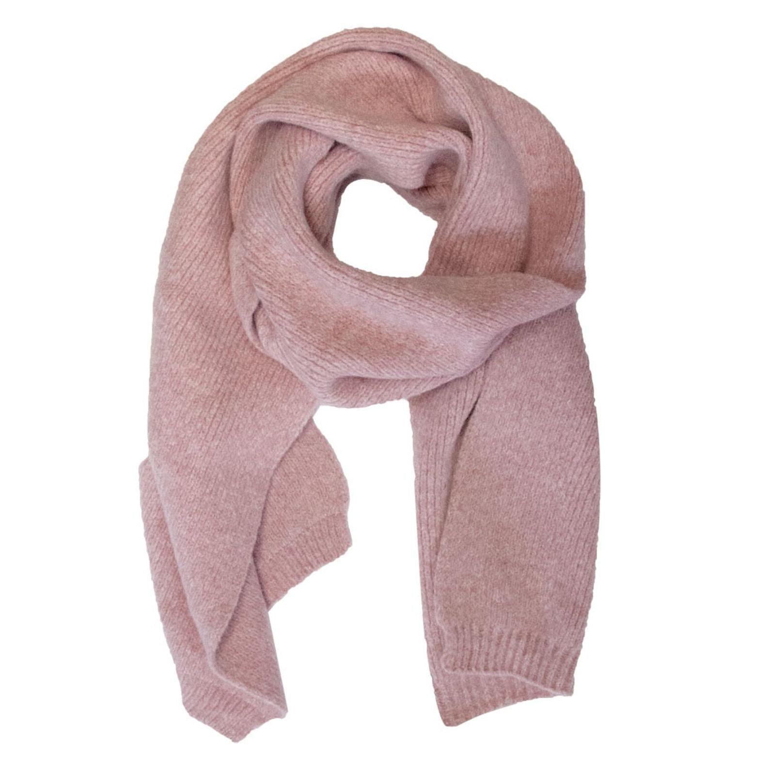 Damen Schal Fleecy – Vorderansicht locker getragen
