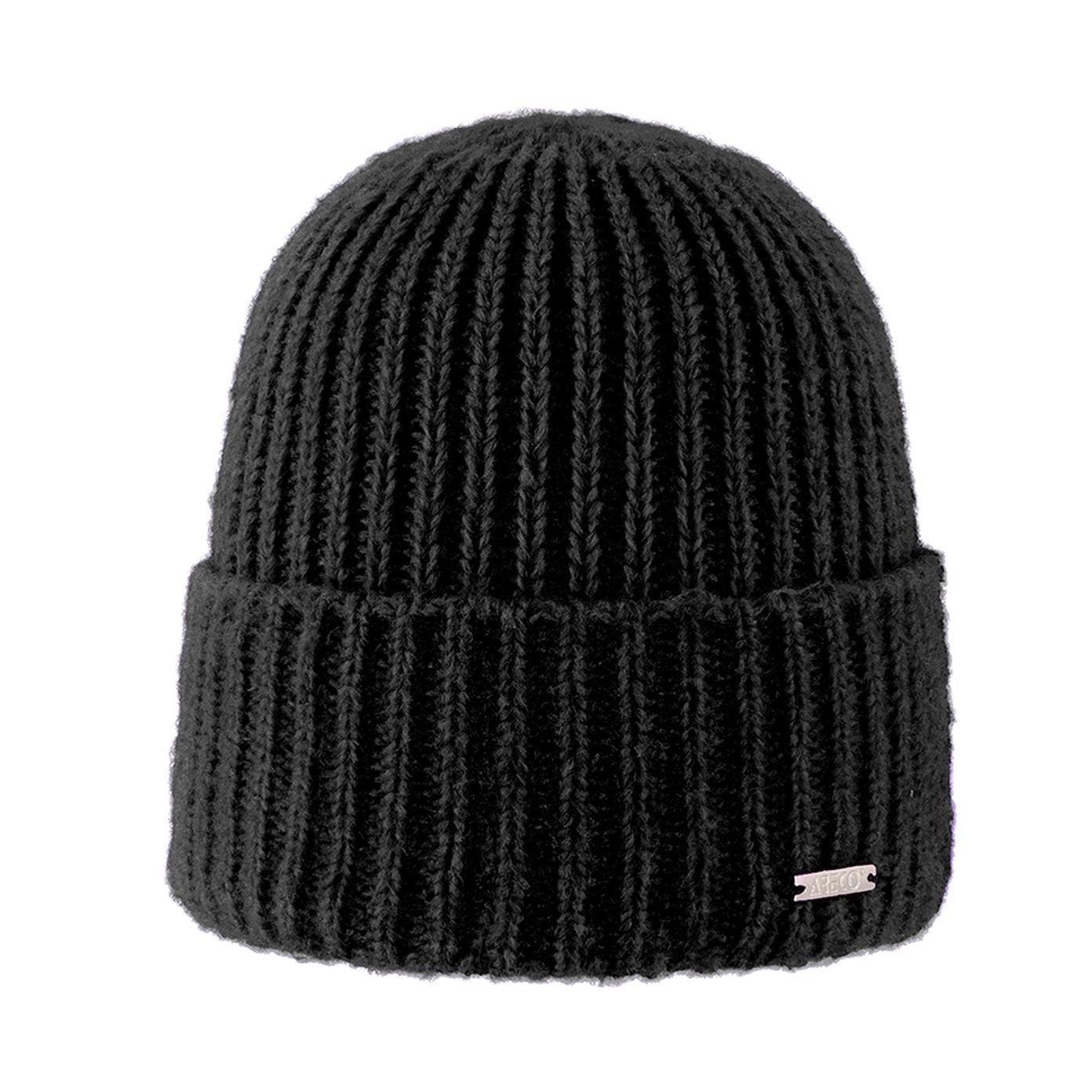 Damen Beanie Fleecy – Vorderansicht in neutraler Farbe